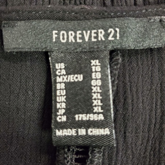 Forever 21 Womens Embroidered Fairy Grunge Babydoll‎ Tank Size XL Black Preppy - Picture 4 of 10